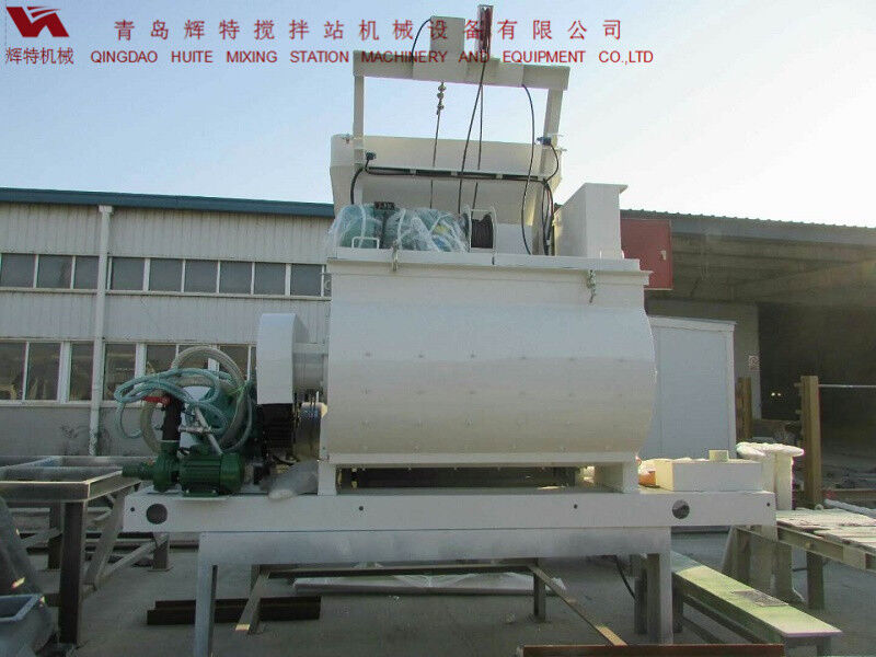 JS750攪拌臂采用偏心式設(shè)計，延長使用壽命，青島輝特機械